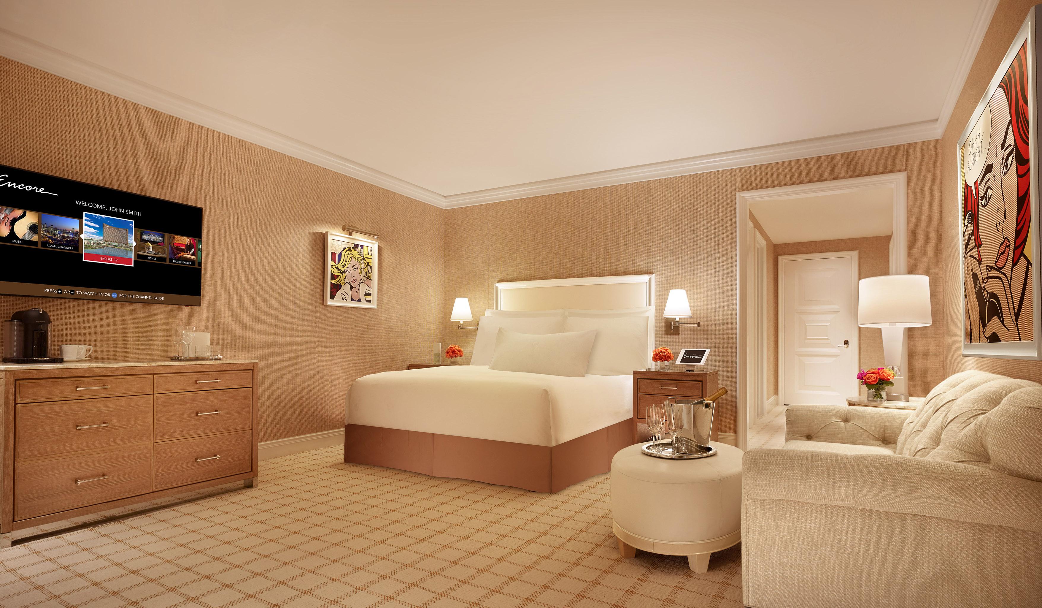 Encore Boston Harbor Everett Exterior photo A guest room at The St. Regis